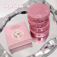 Gege bear Gogo маленький медведь трехмерный рельефный туман румяна матовый обнаженный коровье сухое молоко натуральное румяна весна и лето