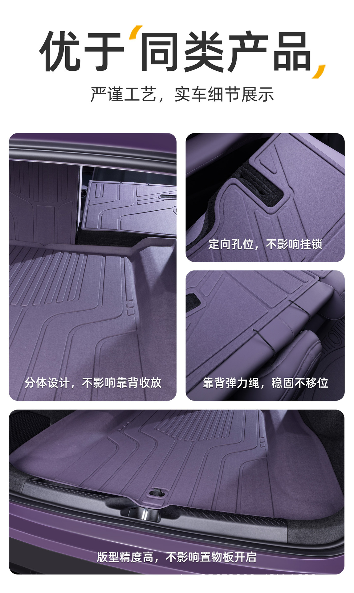 Suitable for Changan Deep Blue L06 trunk mat, 26 models of car-specific rear trunk mats, TPE car trunk mats
