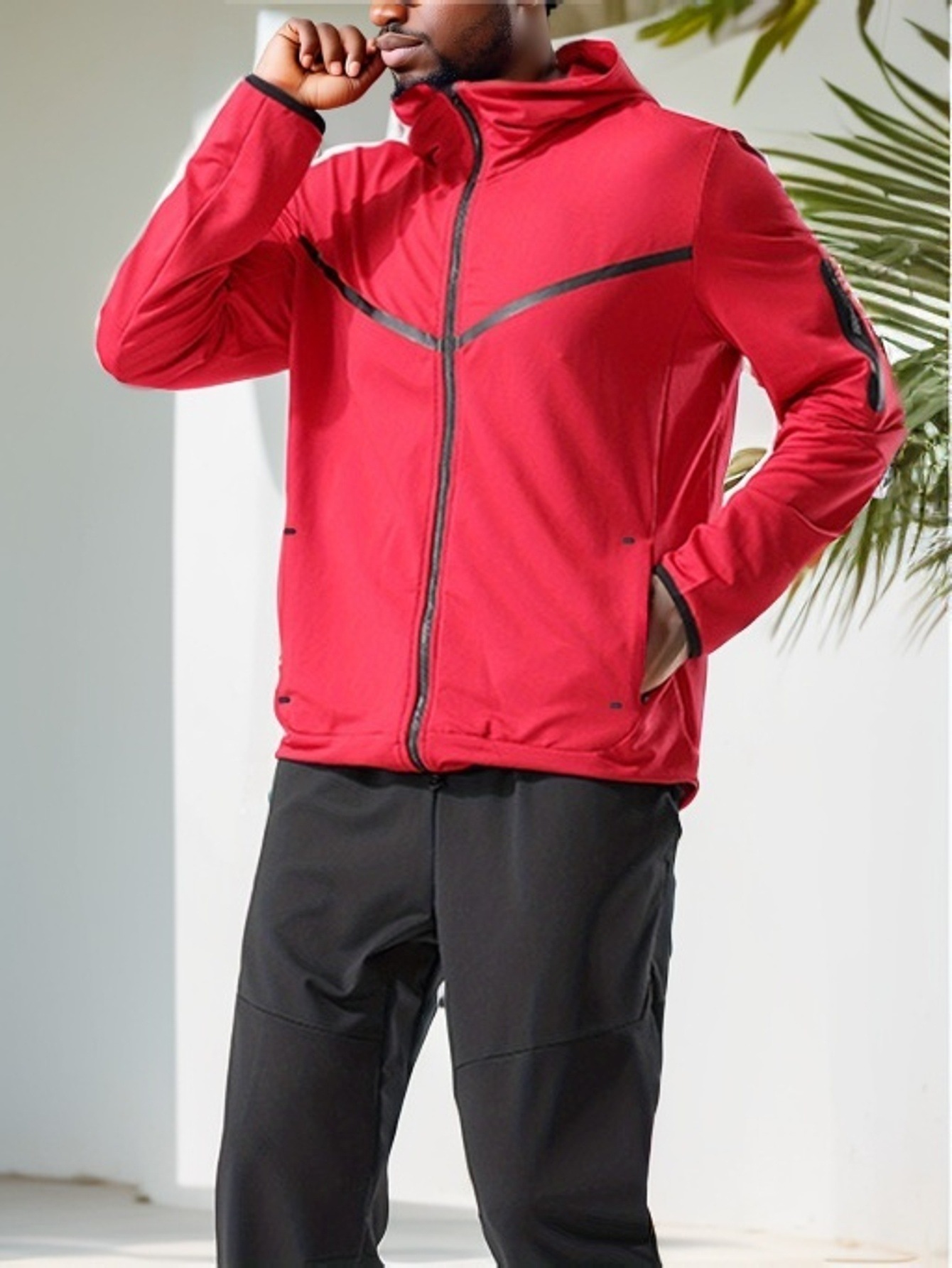 2023 chaqueta deportiva de los hombres moda casual marca sudadera chaqueta de la Rebeca de los hombres con capucha Otoño e Invierno Nuevo top