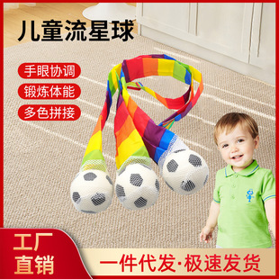Stream Planet Kindergarten Sensor Training Equipment Ribbon Wind Resistance Soft Ball Sports Equipment Children's Ball Throwing Toys