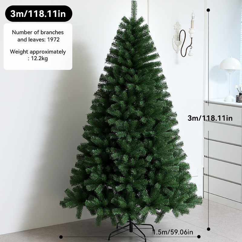 Transfronterizos PVC gran árbol de Navidad cifrado luminoso árbol de Navidad decoración decoración de Navidad al por mayor en stock