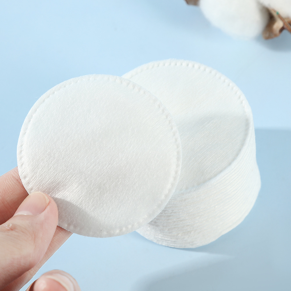 150 piezas de algodón de maquillaje redondo, algodón de limpieza facial, rehidratación, algodón suave, herramienta de eliminación de maquillaje desechable