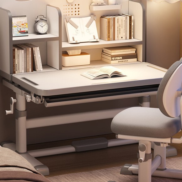 2025 New Kidsren's Study Table, Primary School Student Home Writing Desk, Kidsren's Special Table, Lift Table and Chair Set