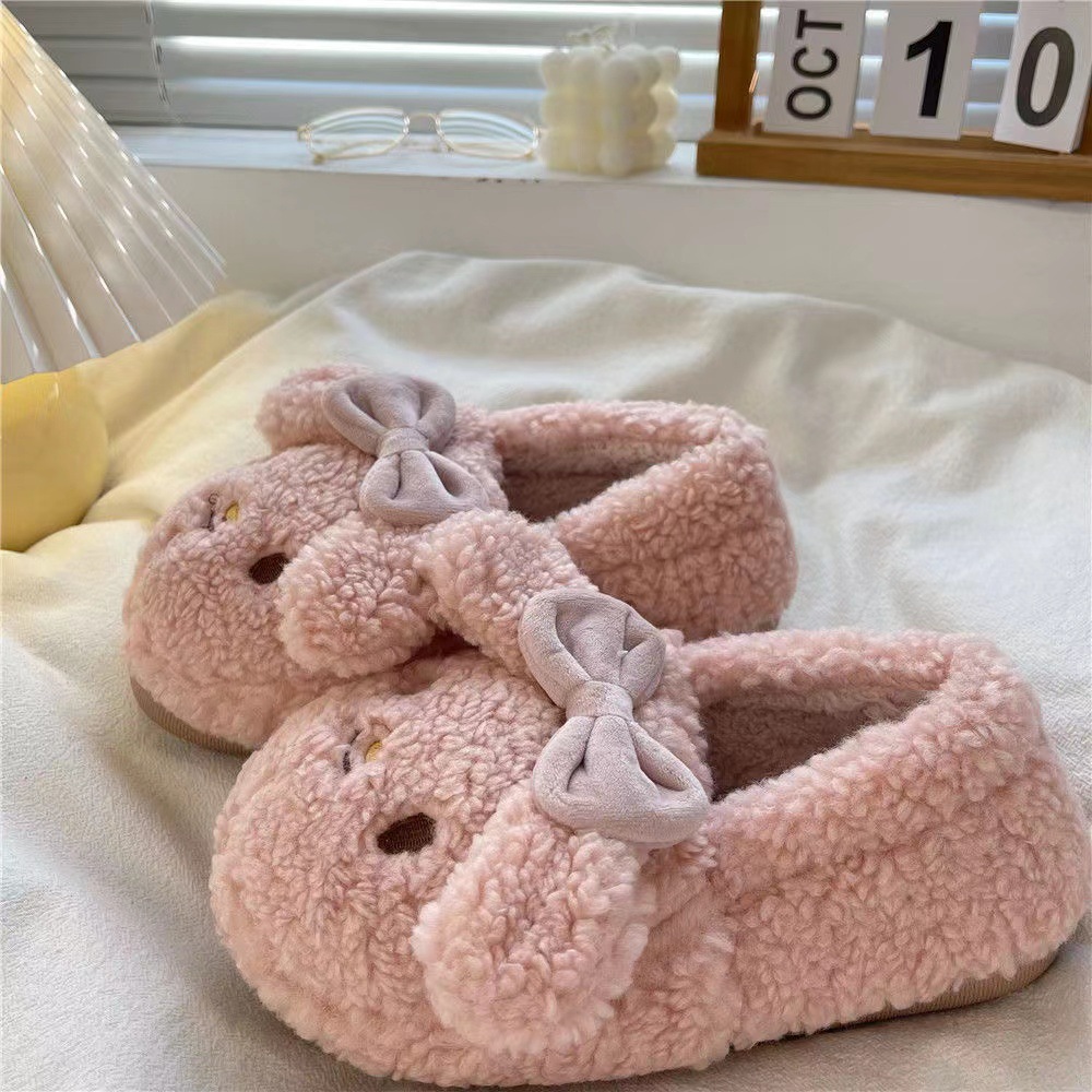 Pantofole per scarpe da interno antiscivolo in memory foam termico per interni autunno primavera regolabili in velluto da donna_voghion.com