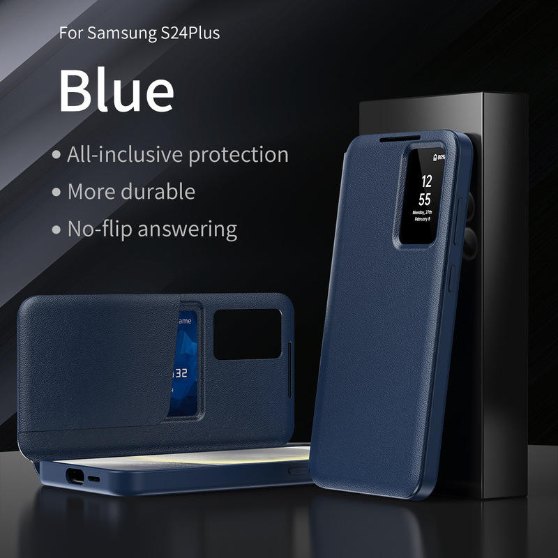 Suitable for Samsung S26Ultra Mobile Phone Case A57 Flip-Free Answering Case S25Fe Smart Window 24P Card-Inserting Leather Case Suitable for Samsung S26Ultra Mobile Phone Case A57 Flip-Free Answering Case S25Fe Smart Window 24P Card-Inserting Leather Case