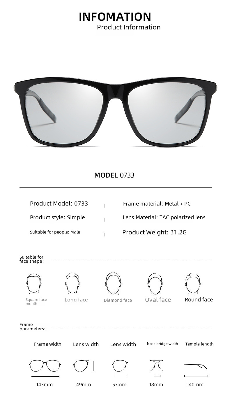 Polarized Colour Changing Sunglasses For Men And Women Driving_voghion.com