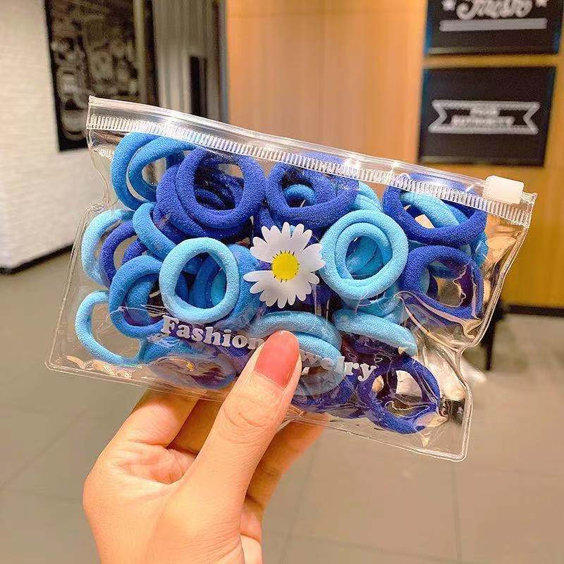 50 Pieces Of Storage Bag Small High Elastic Hair Ring display picture 9