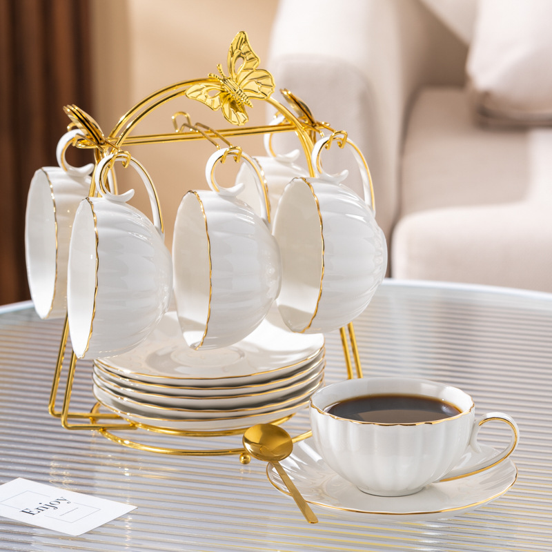欧式小奢华咖啡杯子套装英式下午茶具高档精致花茶杯陶瓷咖啡杯碟