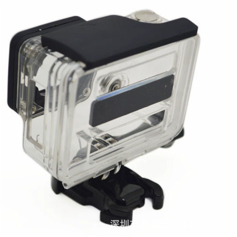 [适用于GoPro Hero4 3+防水 配件侧开保护壳背面开孔防护壳 保护壳]