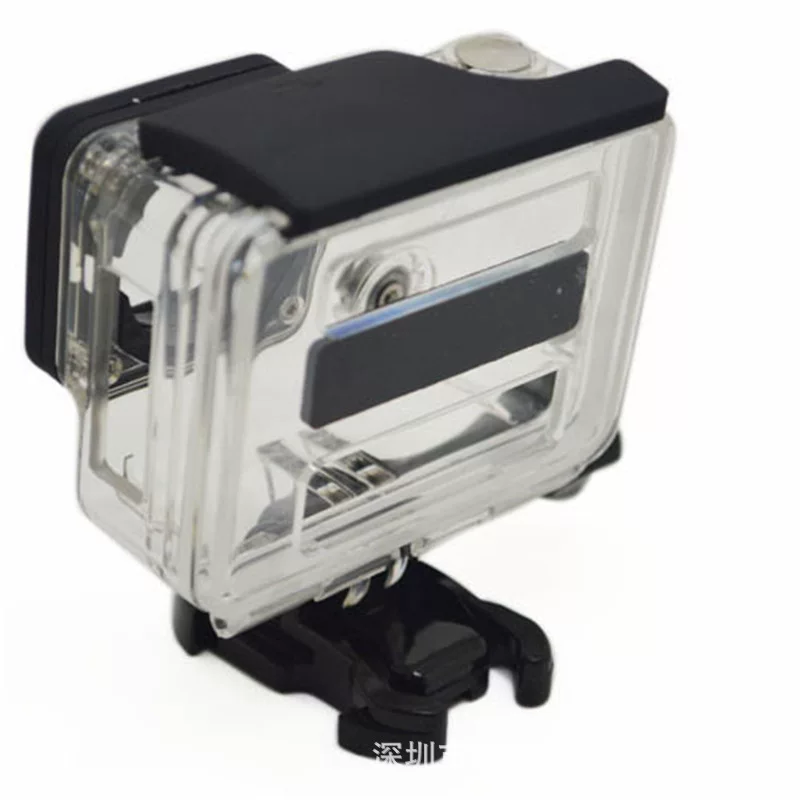 [适用于GoPro Hero4 3+防水 配件侧开保护壳背面开孔防护壳 保护壳]