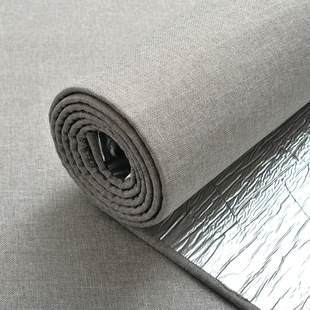 Linen Thickened Wall Cloth Self-adhesive Wallpaper Bedside Soft Bag Wallboard TV Background Wall Stickers Waterproof Bedroom Decorative Wallpaper