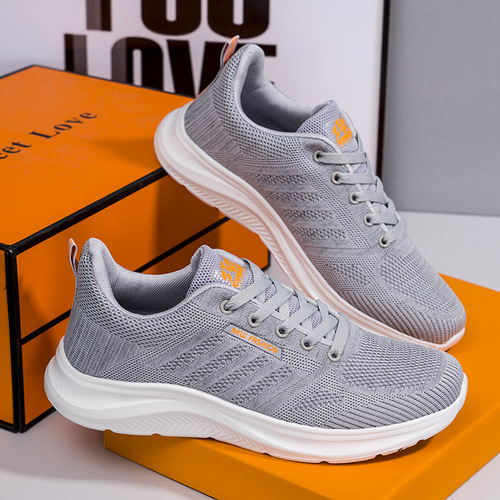 New Style Cold Glue Process Summer Mesh Fashion Trend Sports Shoes Breathable Ultra Lightweight Casual Versatile Shoes for Men and Women