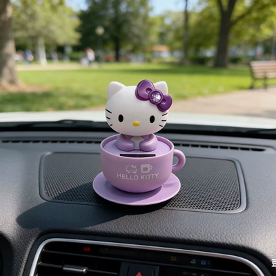 Car ornaments – Cat Set - purple-kt-cat