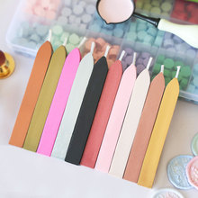 光板火漆蜡条带芯火漆印章盖章DIY信封蜡标封蜡蜡戳全系10色