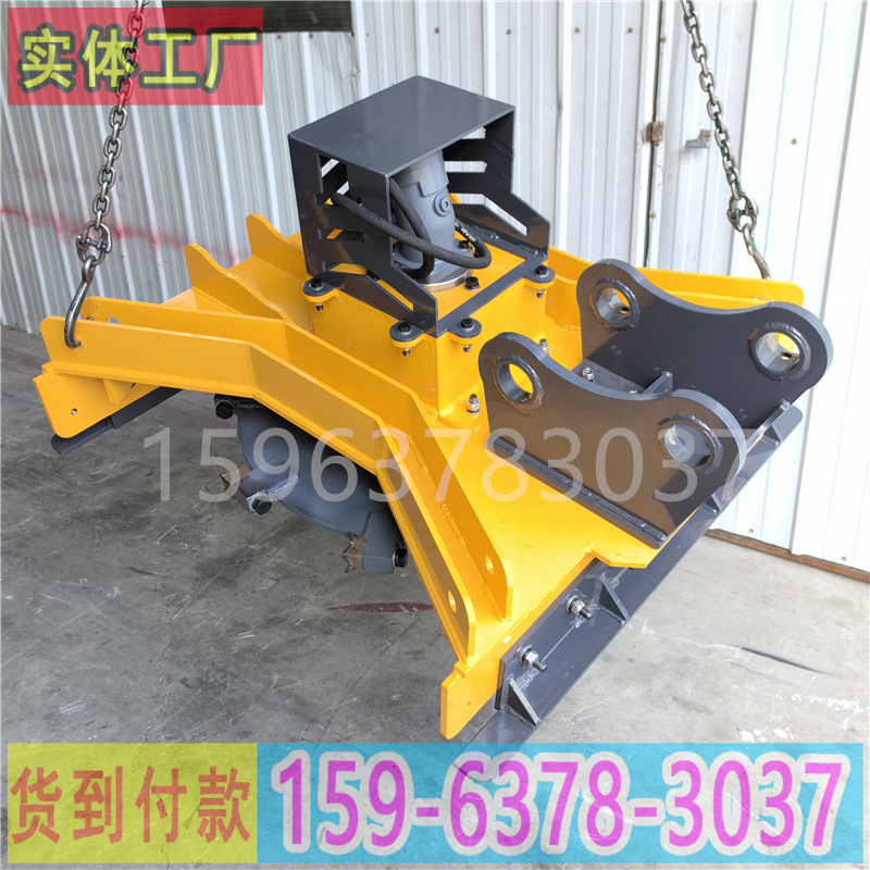 挖机圆盘树枝粉碎机 碎木开荒机 开荒机拓灌机拓荒机割草机一体机