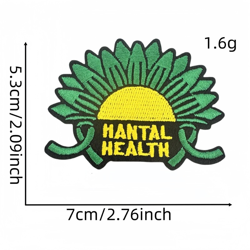 彩色拼图刺绣关爱自闭症布贴现货批发电脑绣花熨烫徽章补丁热熔胶|undefined