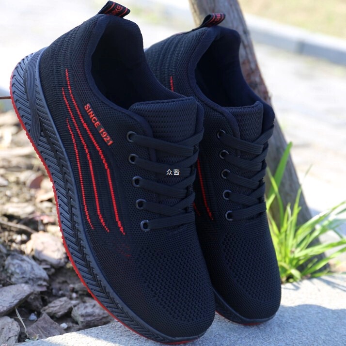 Men's Shoes New Summer Trendy Shoes Breathable Mesh Shoes Non-Slip Clogs Fly Woven Mesh Shoes Casual Running Sneakers