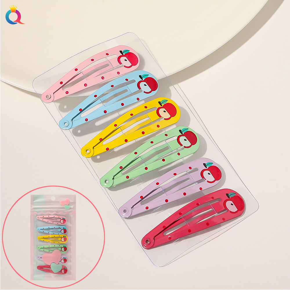 Wholesale Heart Bb Clip Set Candy Color Fruit Hairpin Bangs Clip Hairpin Hair Accessories display picture 4