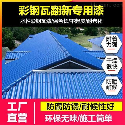 生锈屋顶防水翻新漆 水性工业漆 钢结构除锈漆   固绣剂耐油