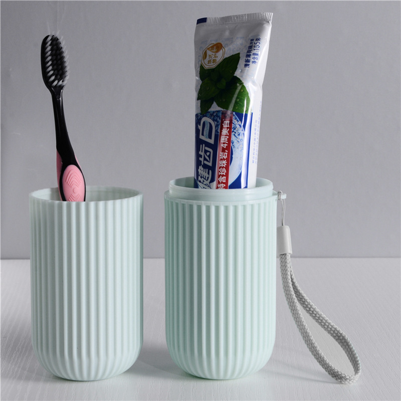 Portable Travel Toothbrush And Toothpaste Holder Cup Vertical_voghion.com