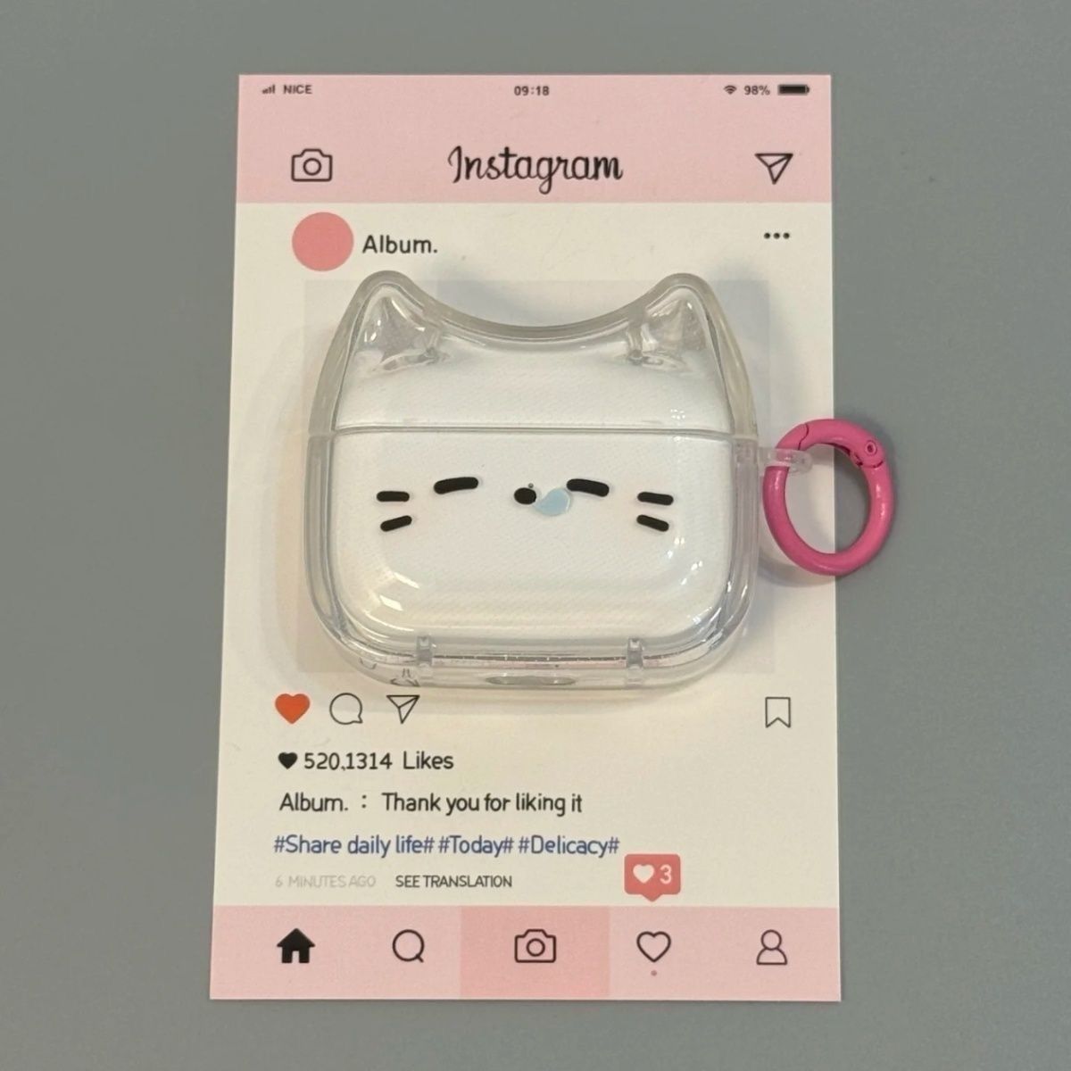 Gato somnoliento para Apple AirPods 4 generación, estuche de protección Bluetooth Airpod Pro3 / 2 auriculares 5 generación