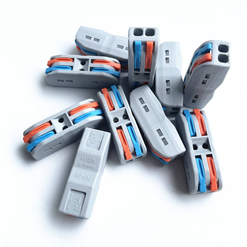 SPL-2两孔对接端子灯具用软硬线连接器快速接头接线端子PCT-222