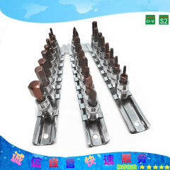小飞1/4DABASHOU内六花旋具套筒有6.35MM全长37MM的内压配套自锁