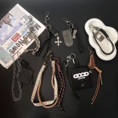 新款跨境个性小众服装裤子挂饰包包挂件编织裤链挂绳钥匙扣礼品