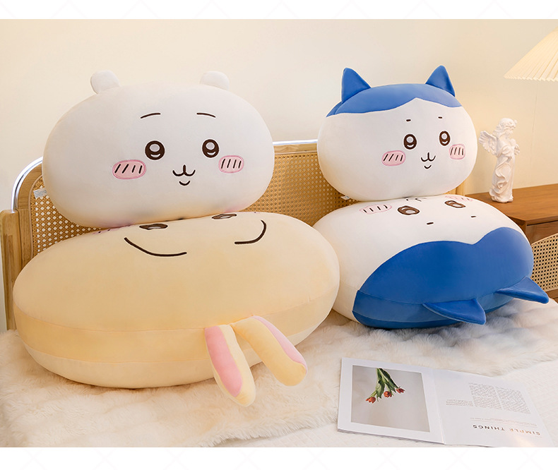 New Cartoon Jiyka Wow Pillow Small Eight Usaqi Doll Plush Toy Pillow chiikawa Women's Gift