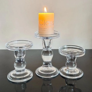 European Style Aromatherapy Candle Holder Modern Romantic Creative Dining Table Decoration Roman Column Candle Holder Cylindrical Creative Interior Lighting