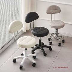 酒吧椅吧台可移动靠背家用美容理发升降旋转圆凳滑轮前台大工椅子