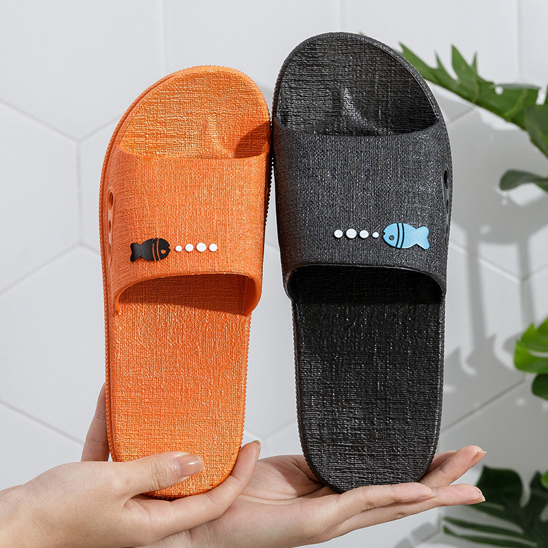 New Style Bathroom Shower Home Slippers, Indoor Fashionable Non-Slip Soft-Soled Hotel Home Use Couple Cute Women's Slippers