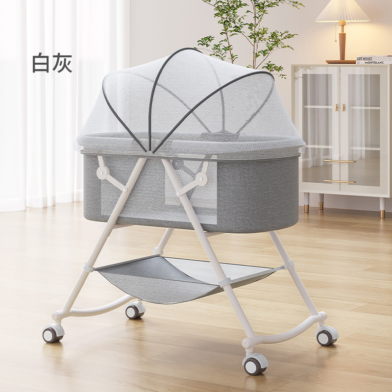 Cuna de bebé portátil extraíble cama portátil multifuncional plegable recién nacido cuna cuna cama bb con ruedas