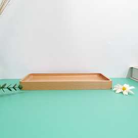 实木餐具沙拉碗茶盘家用果盘木质碟子民宿酒店木质餐桌蛋糕早点盘