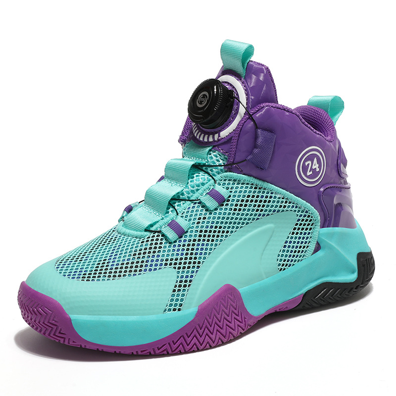 Kinder Basketballschuhe Mit Drehverschluss Für Jungen Und Mädchen_voghion.com