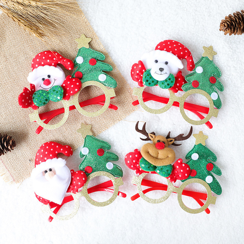 Cross-border glasses set Christmas headband cartoon hair clip for children party birthday gift decoration