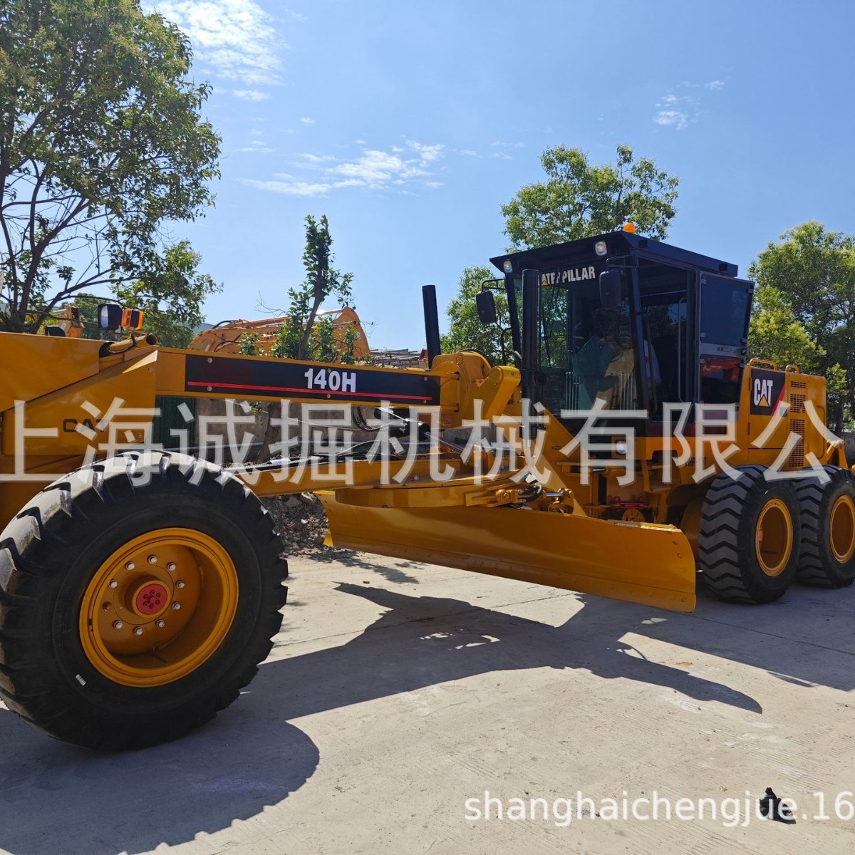 卡特彼勒平地机二手CAT 140H平地机轮胎式140G工程机械