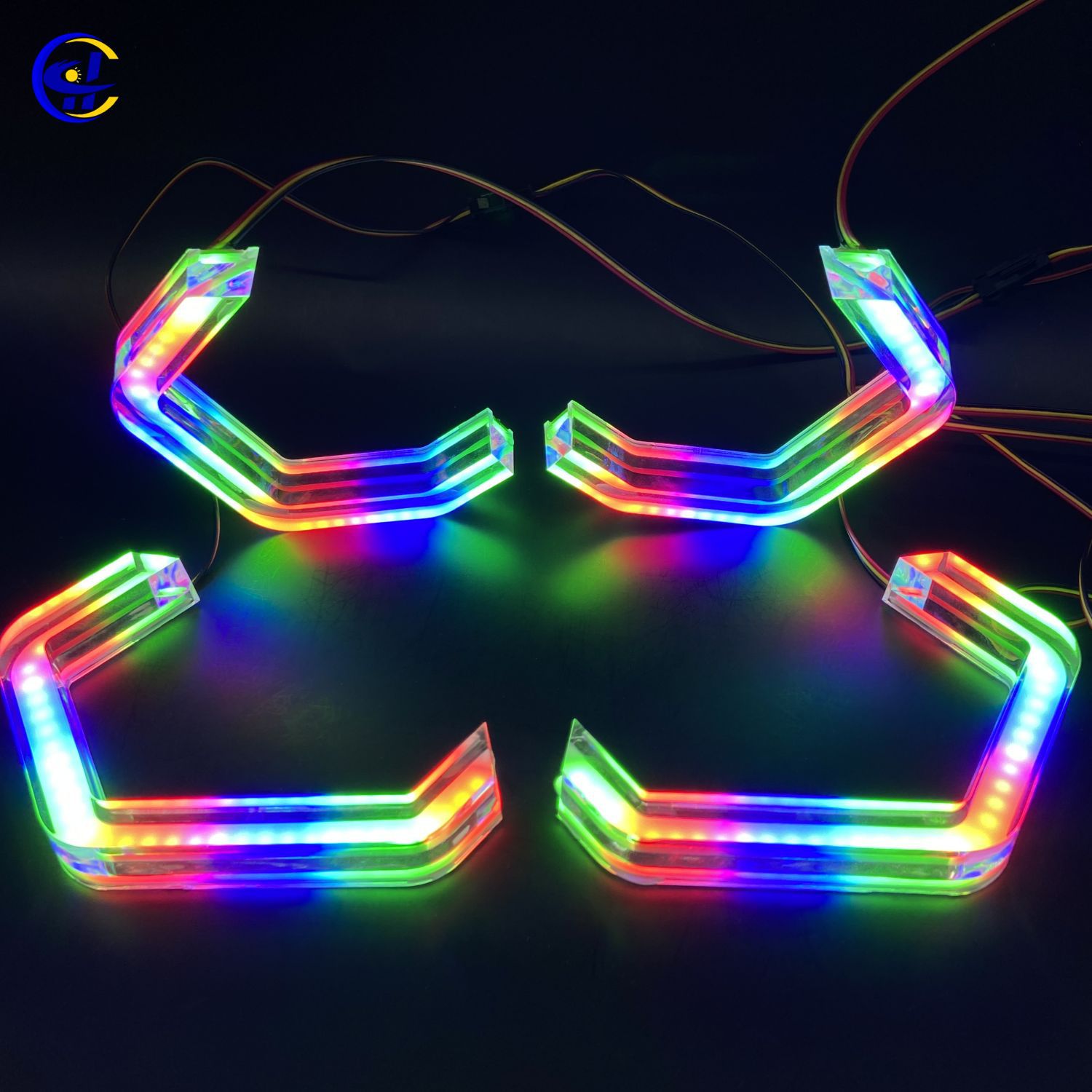Streamer Rgbw Aperture Daytime Running Light Crystal Angel Eye Suitable for Bm.W M3 M4 E90 E92 F3