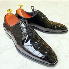 高级感固特异手工商务男士皮鞋休闲正装真皮透气通勤西装橡胶耐磨