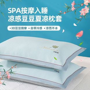 Summer Ice Silk Cool Doudou Home Pillowcase Adult Washable Cool Pillowcase 48X74Cm Single Pillowcase Summer