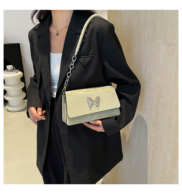 Modische und einfache Schleife Handheld Unterarm Damen 2024 Neue Stil Kette Mode Single Schulter Pendler Kleine Quadrat_voghion.com