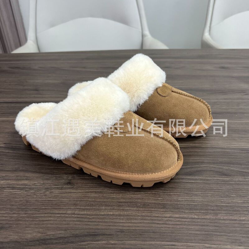 Classic Genuine Goatskin Suede Genuine Goatskin Lining Insole Cow Suede Fabric Secondary Foam Women's Slippers Classic Genuine Goatskin Suede Genuine Goatskin Lining Insole Cow Suede Fabric Secondary Foam Women's Slippers