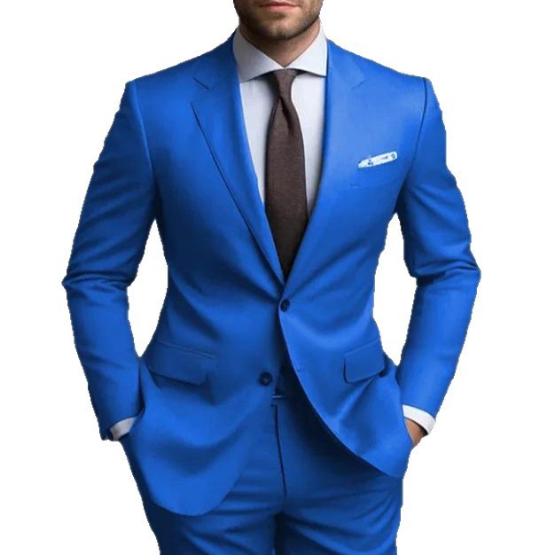 ヨーロッパとアメリカの AliExpress テクスチャードスーツツーピースハイエンドビジネスカジュアルスーツメンズファッション結婚式ベストマンスーツ|undefined