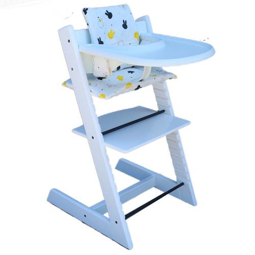 Kids growth chair cushion, baby dining chair cushion, waterproof and diaper-proof pure cotton cushion, seat cushion for baby chair, baby chair accessories