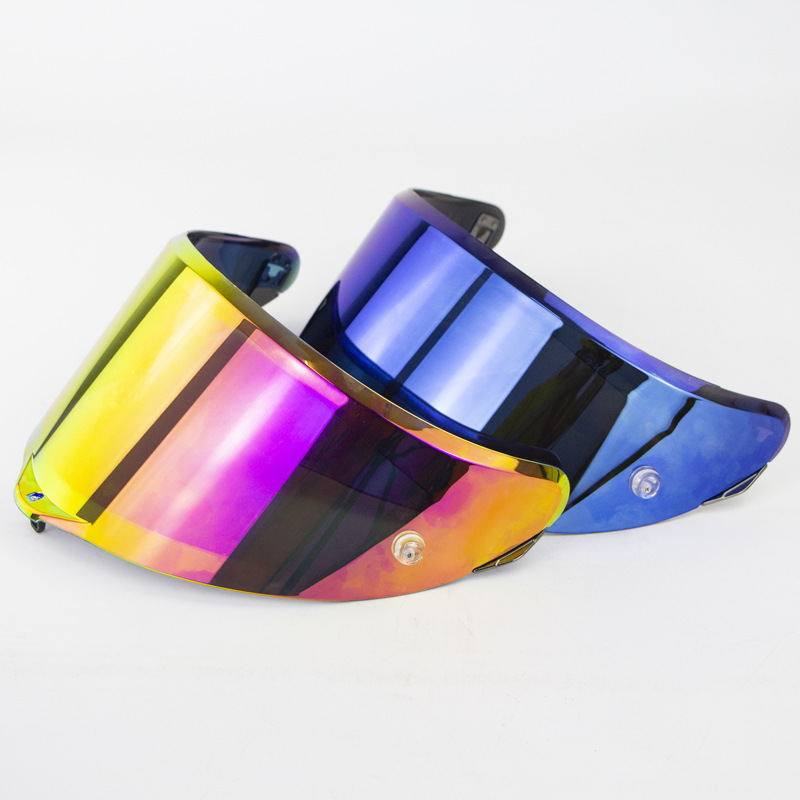 Pista Motorcycle Helmet Lens Gprr Corsa Dark Tea Electroplated Silver Goggles Motorcycle Helmet Lens in Stock