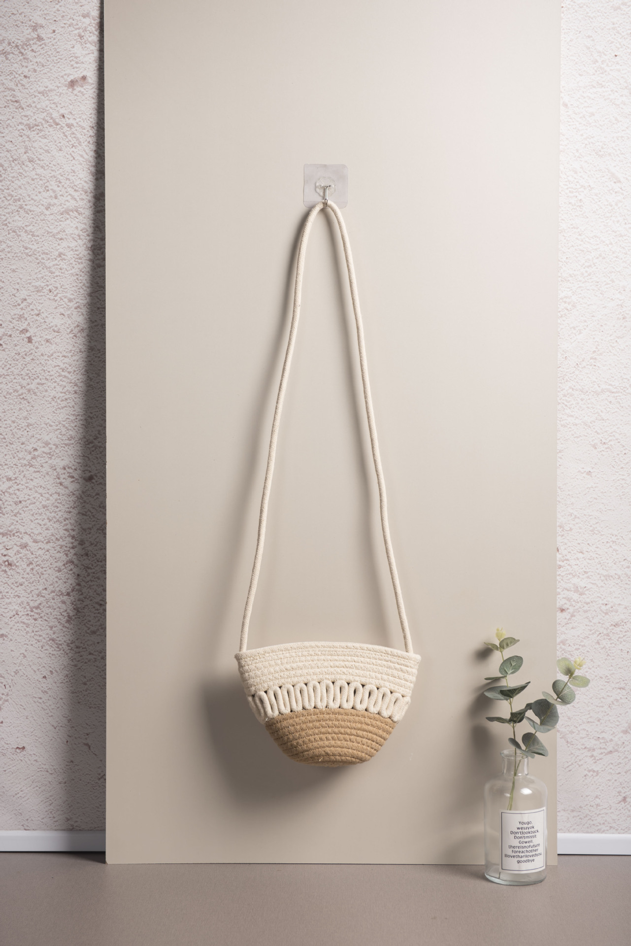 Bolsa de algodón de paja de verano, bolsa de hombro simple, bolsa de celosía de tela de tela retro creativa, bolsa para móviles, bolsa pequeña para mujeres