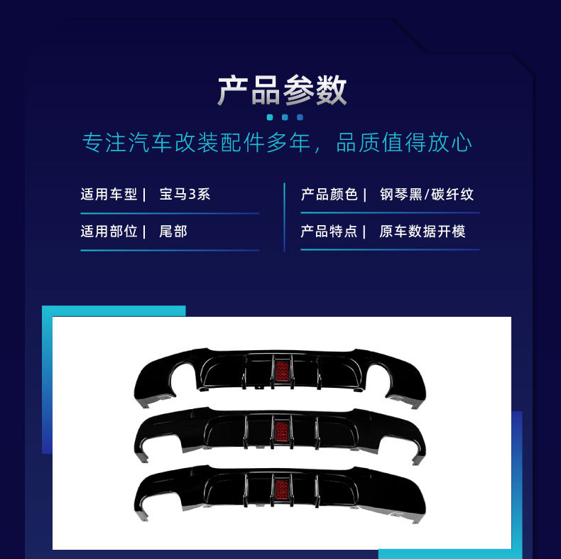 For BMW 3 Series E90 Sport Front Lip Side Skirt Rear Lip Spoiler
