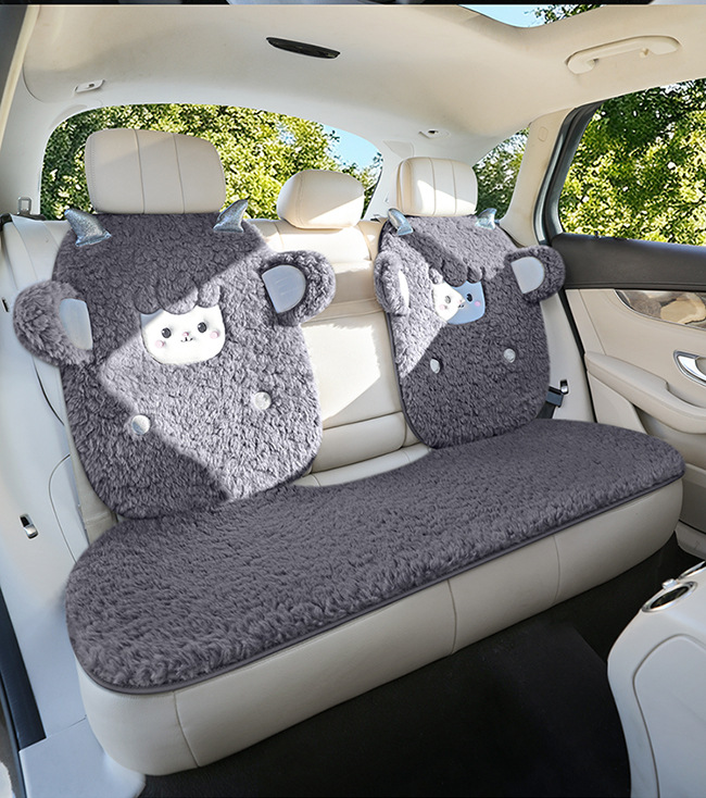 Winter Special Cute Cartoon Car Seat Cushion, Fashionable and Skin-Friendly Warm Car Seat Pad for Winter, Popular Online Hot-Selling Cushion