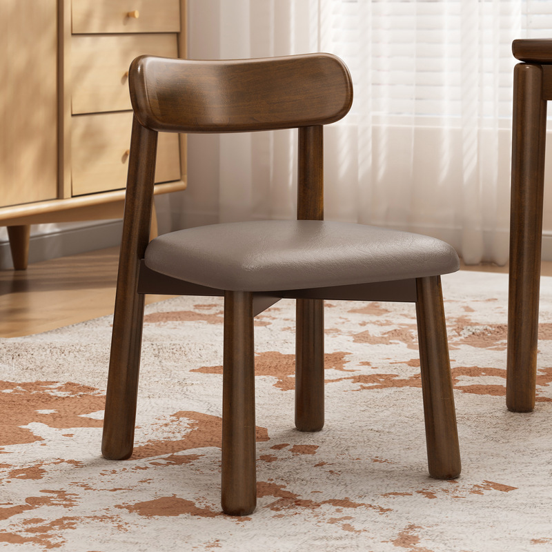 silla de madera maciza pequeña taburete pequeño hogar niños sala de estar respaldo silla simple paquete blando taburete cuadrado taburete de cambio de zapatos