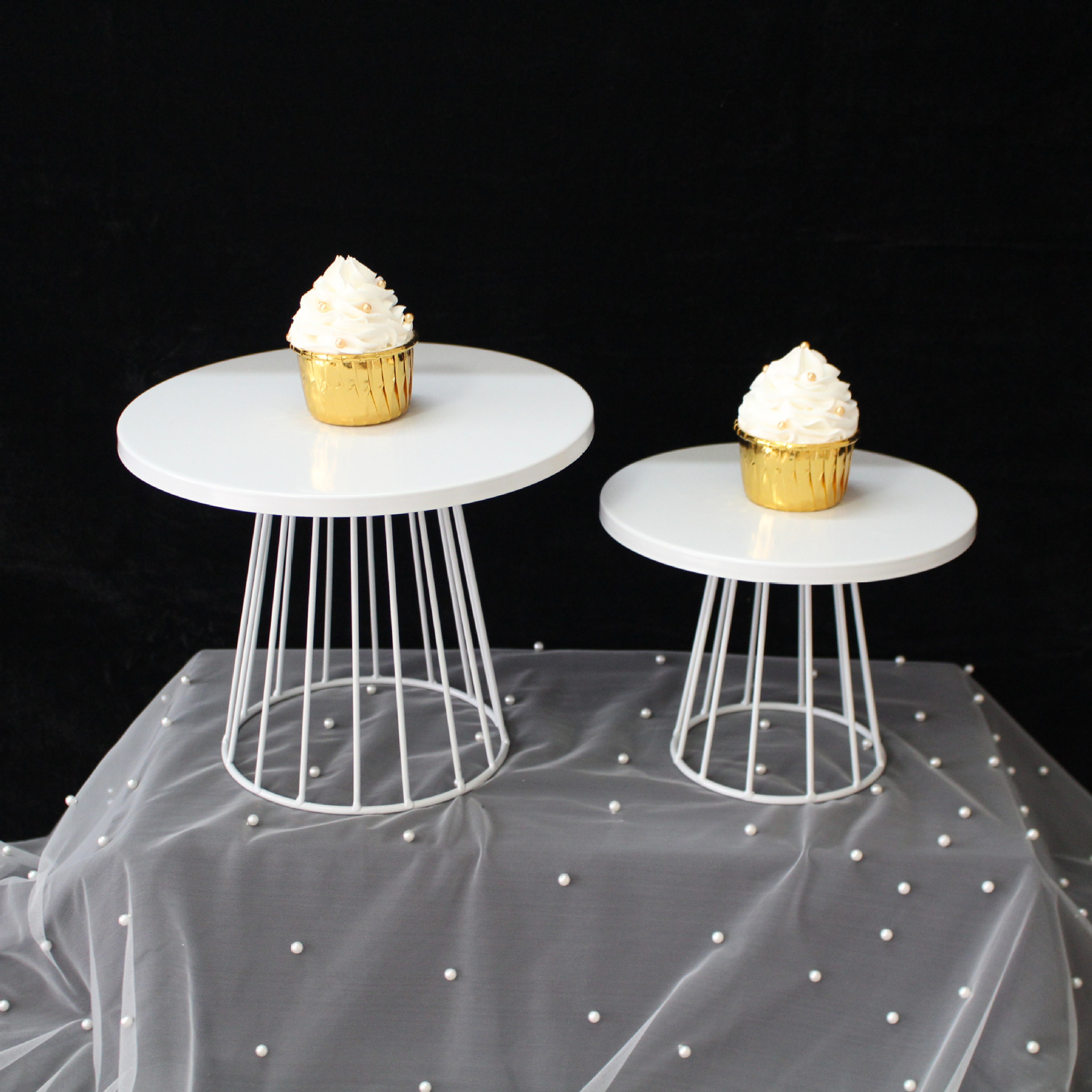 Decoración de mesa de postre de estilo europeo soporte de exhibición decoración de la boda accesorios estante de la torta té de la tarde Merienda soporte de té mesa de descanso image 5